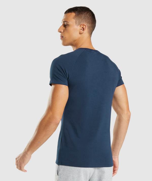Panske Tricka Gymshark Apollo Námornícka Modrá | GJ7645082